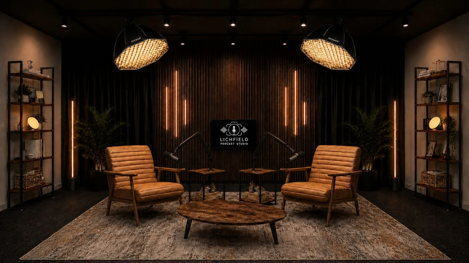 Lichfield Podcasting Studio — supplied studio visual