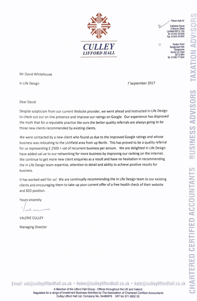SEO testimonial